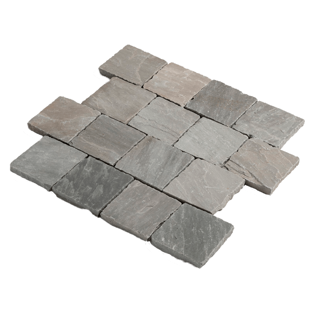 RKS Slate Sandstone Belgian Grey 100х100 мм. Прочная тротуарная плитка и плитка для пола из натурального песчаника. Лучшая цена на плитку из камня песчаник