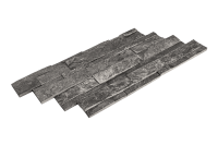 3D мозаика из камня RKS SLATE Кварцит Monsoon Black Rockface