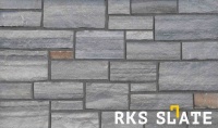 Натуральный камень для фасада RKS SLATE Grey Quartz Strips